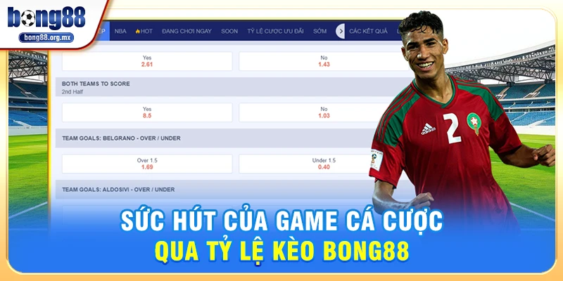 Sức Hút Của Game Cá Cược Qua Tỷ lệ kèo Bong88